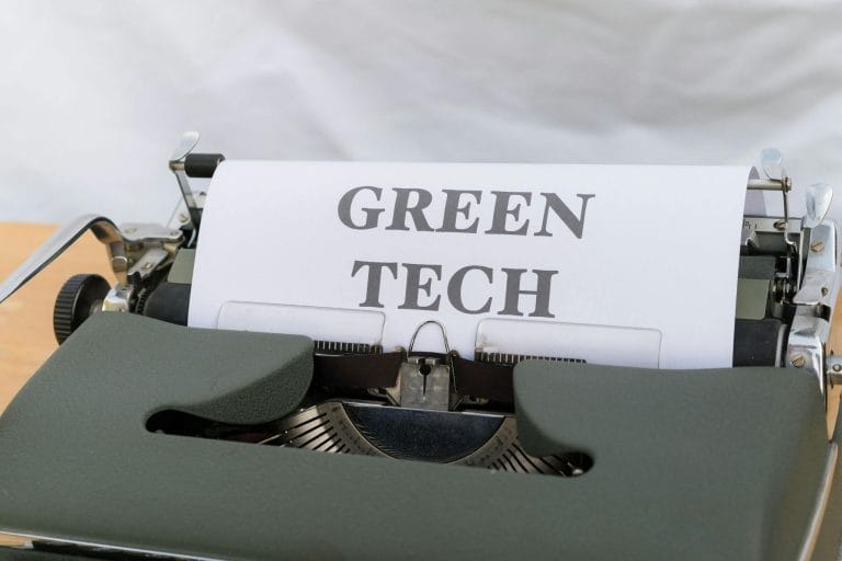 Building a Loyal Blog Audience: Strategies for Engagement and Growth 5 Vintage typewriter displaying the text 'Green Tech', symbolizing eco-friendly innovations.